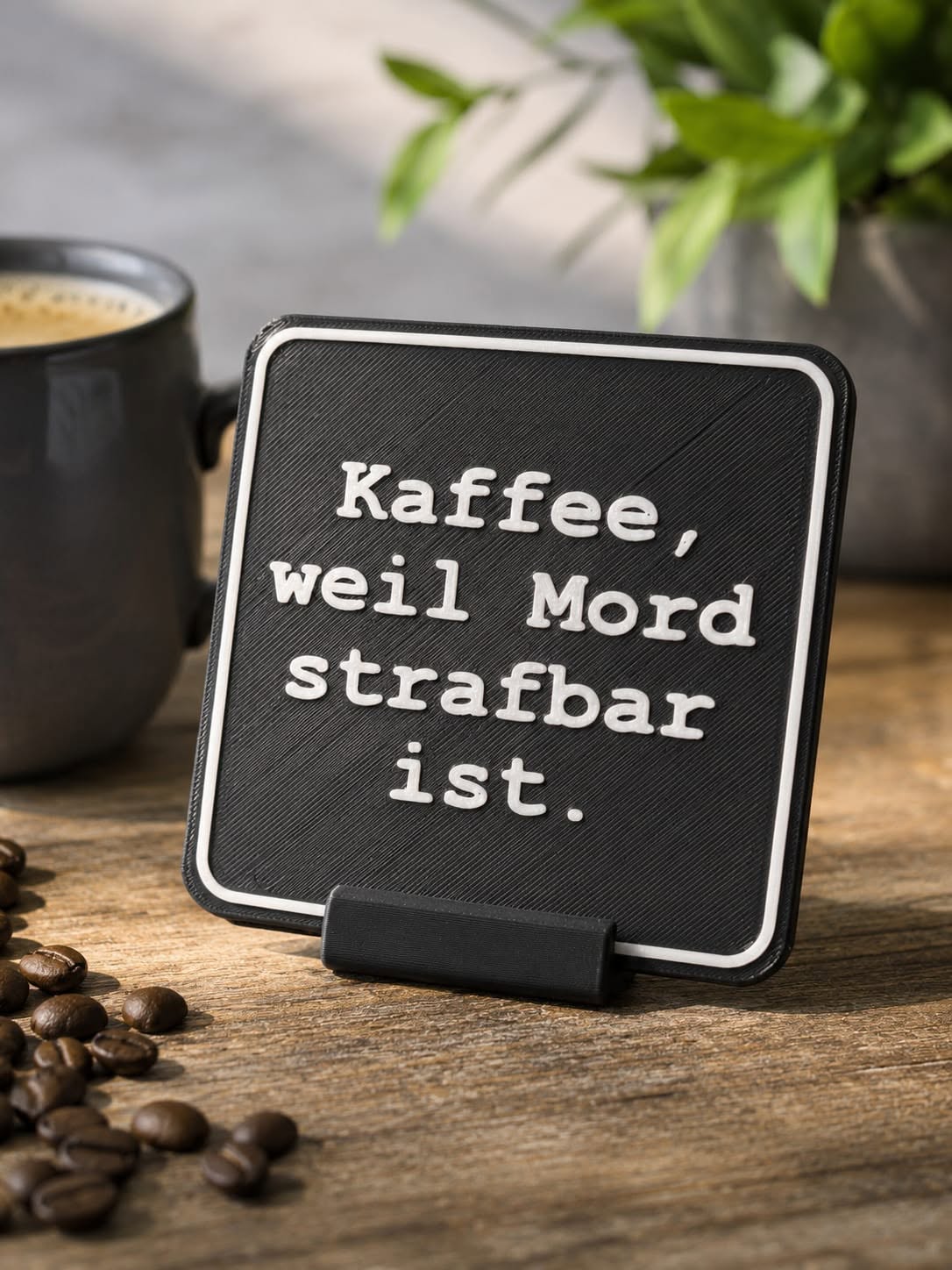 Kaffee, weil Mord strafbar ist ☕😄