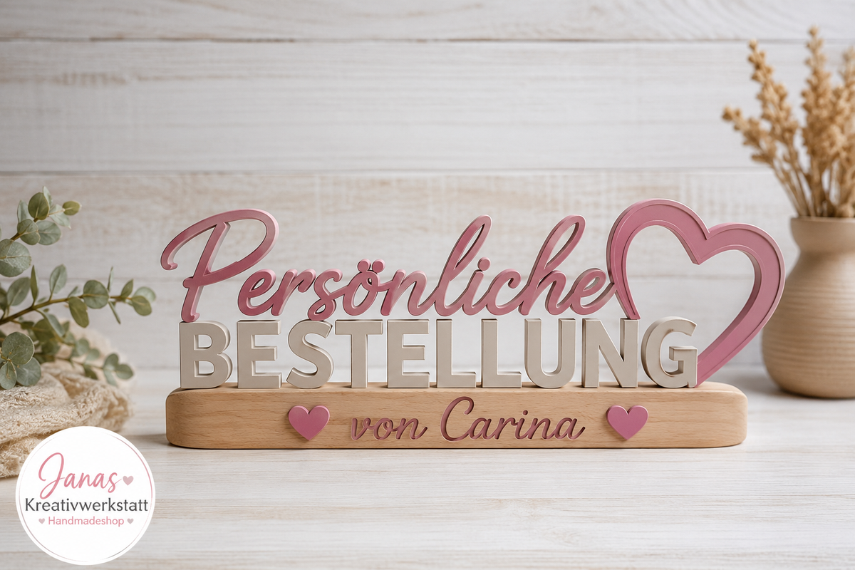 Persönliche Bestellung von Carina 💕