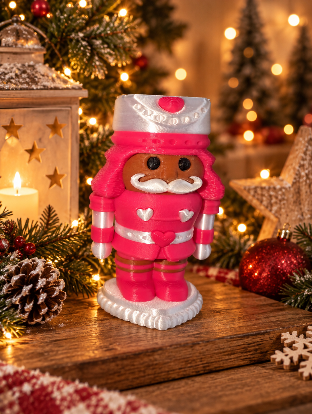🎄 Nussknacker-Magnet – 3D-gedruckte Weihnachtsdeko
