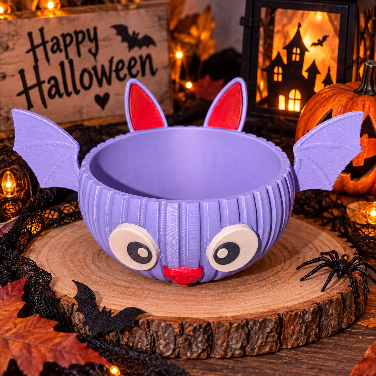 🦇🎃 Süßes oder Saures? – Unser kleiner Fledermaus-Bonbonnapf ist bereit! 🎃🦇