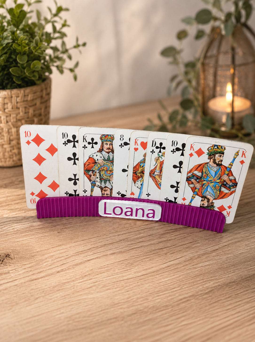 🎴 Personalisierter Kartenhalter für Spielkarten