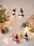 ☃️ Leuchtender Glas- & Tassenanhänger – Schneemann