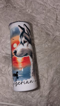 🐺🌅 Siberian Husky Tumbler – Resteverkauf