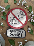 💩 Mach keinen Scheiß! – Lustiges Hundeschild aus dem 3D-Drucker 🐶