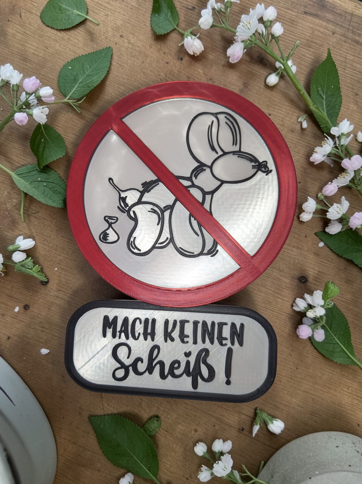 💩 Mach keinen Scheiß! – Lustiges Hundeschild aus dem 3D-Drucker 🐶